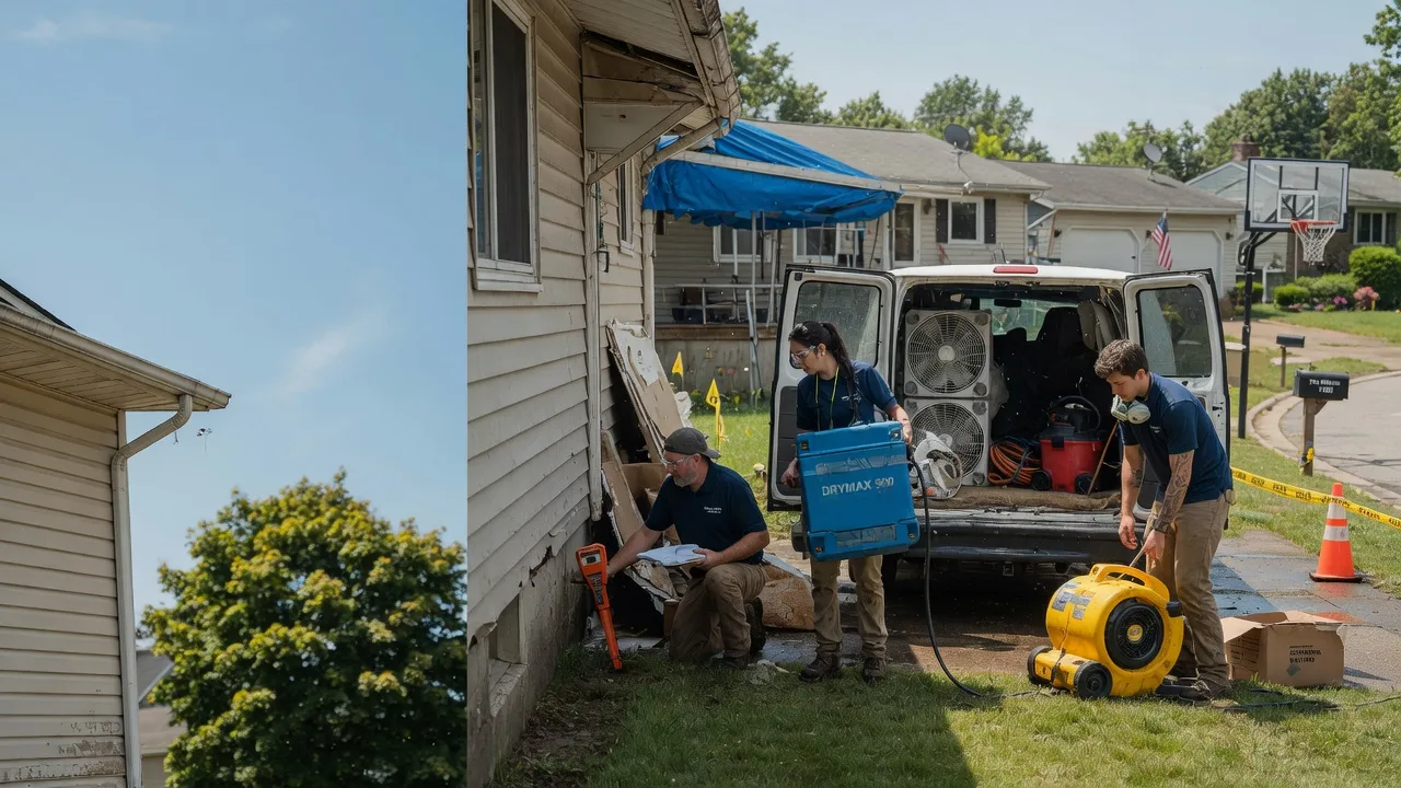 Ceiling Leak Cleanup in Swansea, MA near me